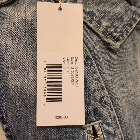Rebecca Taylor denim vest NWT - Picture 5 of 7